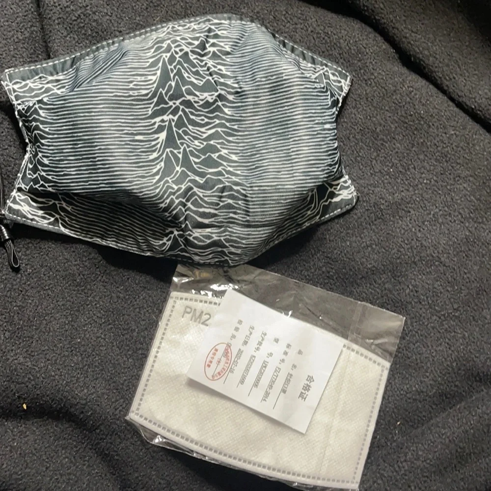 6/$20 New black and white face mask